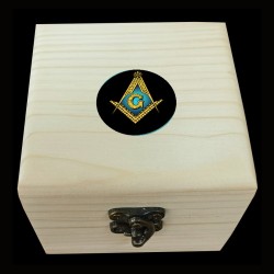 Symbolic Freemasonry Minimalist Collage Art Solid Brass Titane Watch from Qronozome™